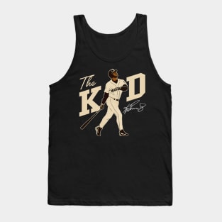 Ken Griffey Jr The Kid Basketball Legend Signature Vintage Retro 80s 90s Bootleg Rap Style Tank Top